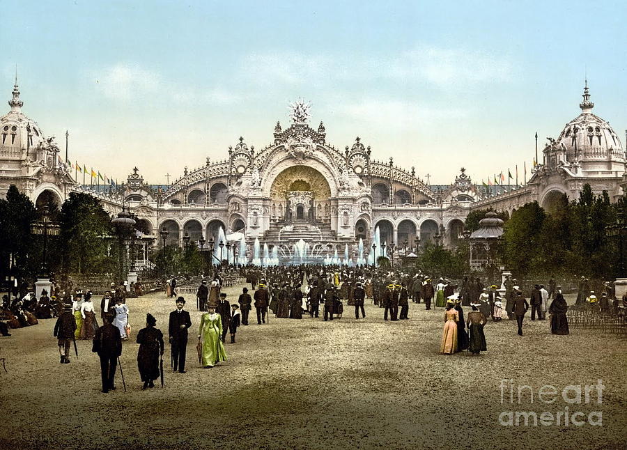 Exposition universelle Paris - 1900 Painting by MotionAge Designs