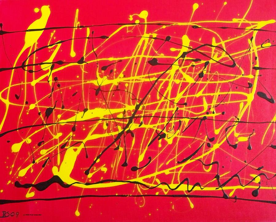 Abstract Painting - Expression 909 by Rod Schneider Abstract Painting - Expression 909 by Rod Schneider