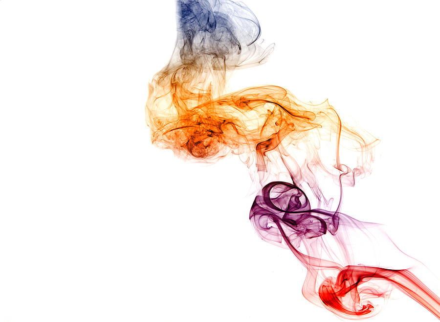 Smoke Photograph - Expression by Stephen Gleave