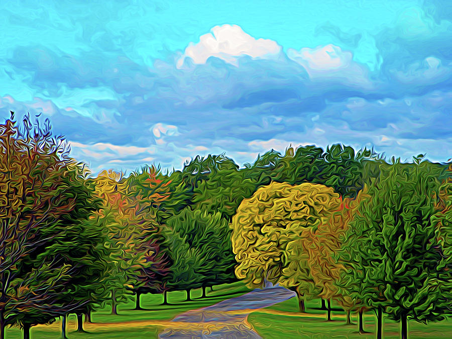Expressionalism Autumn Road Photograph by Aimee L Maher ALM GALLERY
