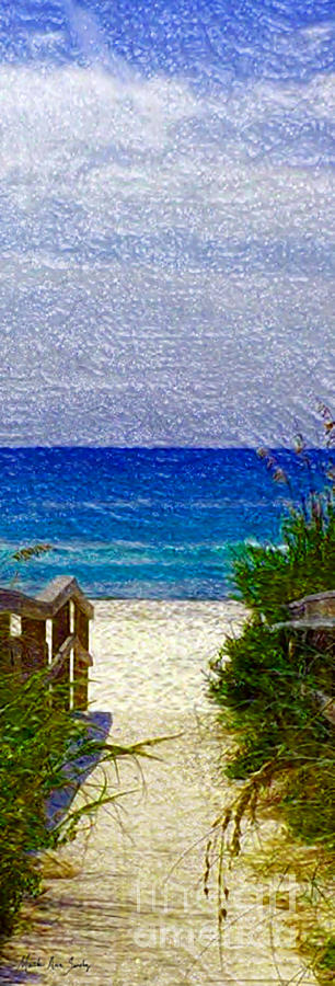 Expressive Digital Photo Pensacola Florida B52816 Painting by Mas Art Studio