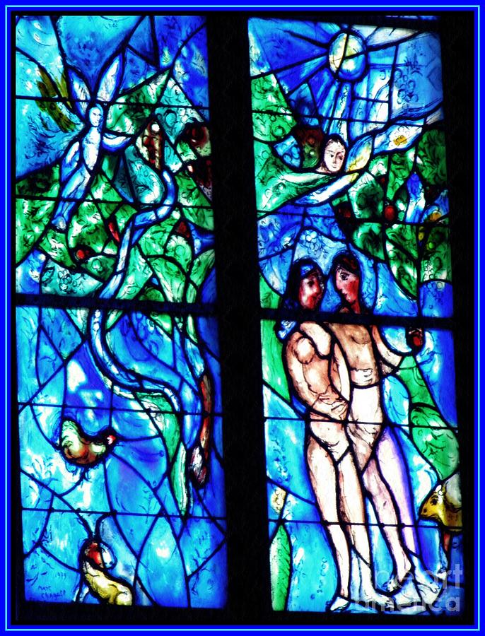 Expulsion from Paradise by Chagall  Photograph by Sarah Loft