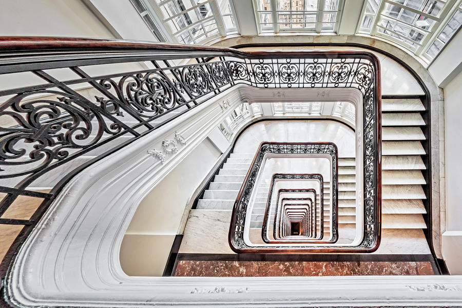 Exquisite Staircase NYC  Photograph by Susan Candelario