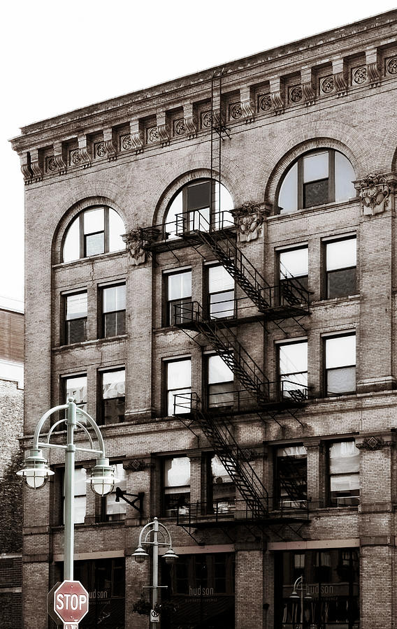 Exterior Staircase on Old Building Photograph by Marilyn Hunt