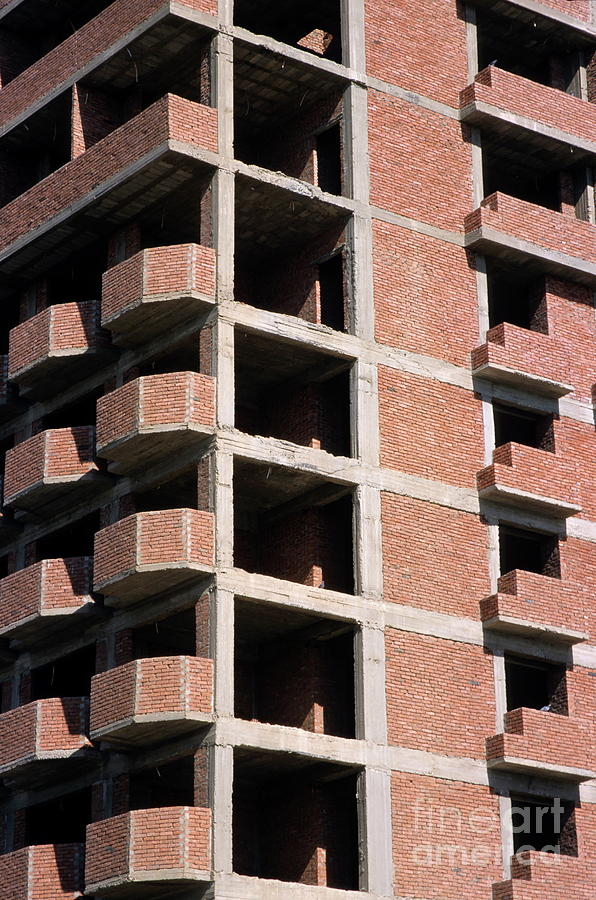Exterior view of apartment buildings under construction Photograph by Sami Sarkis Photography Exterior view of apartment buildings under construction Photograph by Sami Sarkis Photography