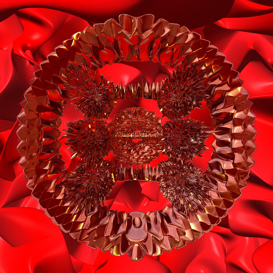 Inspirational Digital Art - External Wreath by Mark W Ballard