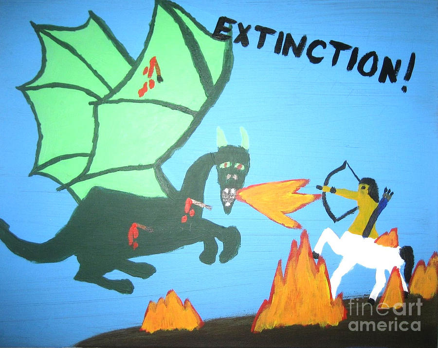 Extinction Painting - Extinction by Nick Nestle