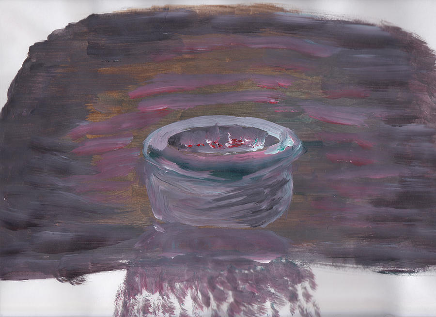 Candle Painting - Extinguished flame by John Boyd