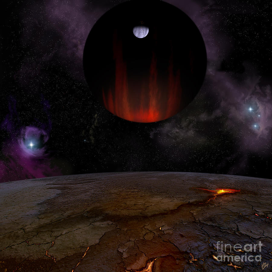 Extrasolar planet HD149026b Digital Art by Julius Csotonyi