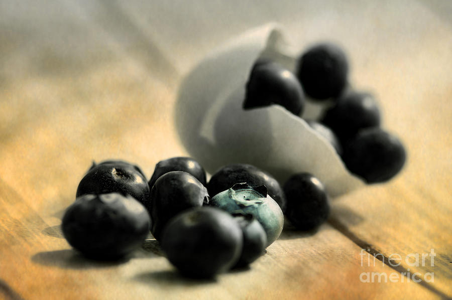 Blueberry Photograph - Extravagant kitchen bluebeeries Still life by Tanja Riedel