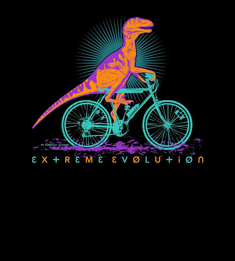 Dinosaur Digital Art - Extreme evolution by Veronica Jackson