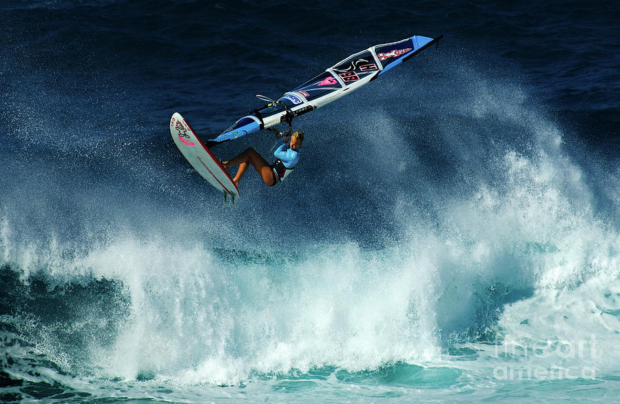 Jaws Photograph - Extreme Wind Surfing Hawaii 2 by Bob Christopher