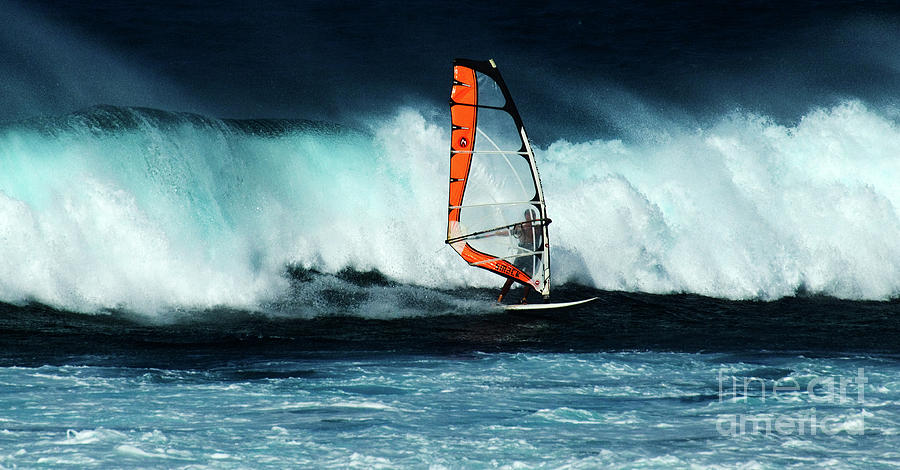 Extreme Wind Surfing Hawaii 3 Photograph by Bob Christopher