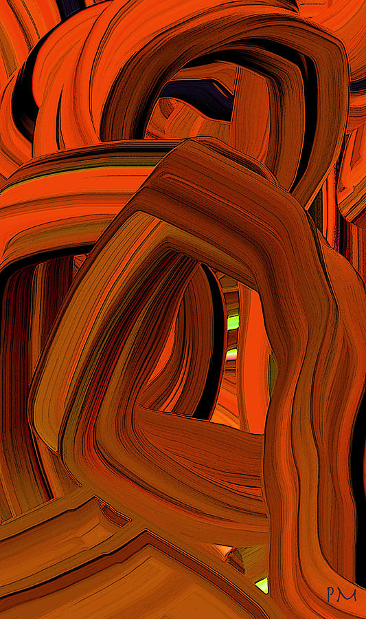 Extruded Color 5 Digital Art by Phillip Mossbarger