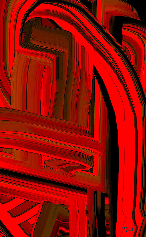 Extruded Color 8 Digital Art by Phillip Mossbarger