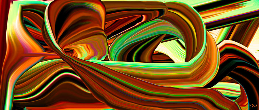 Extruded colors 11 Digital Art by Phillip Mossbarger