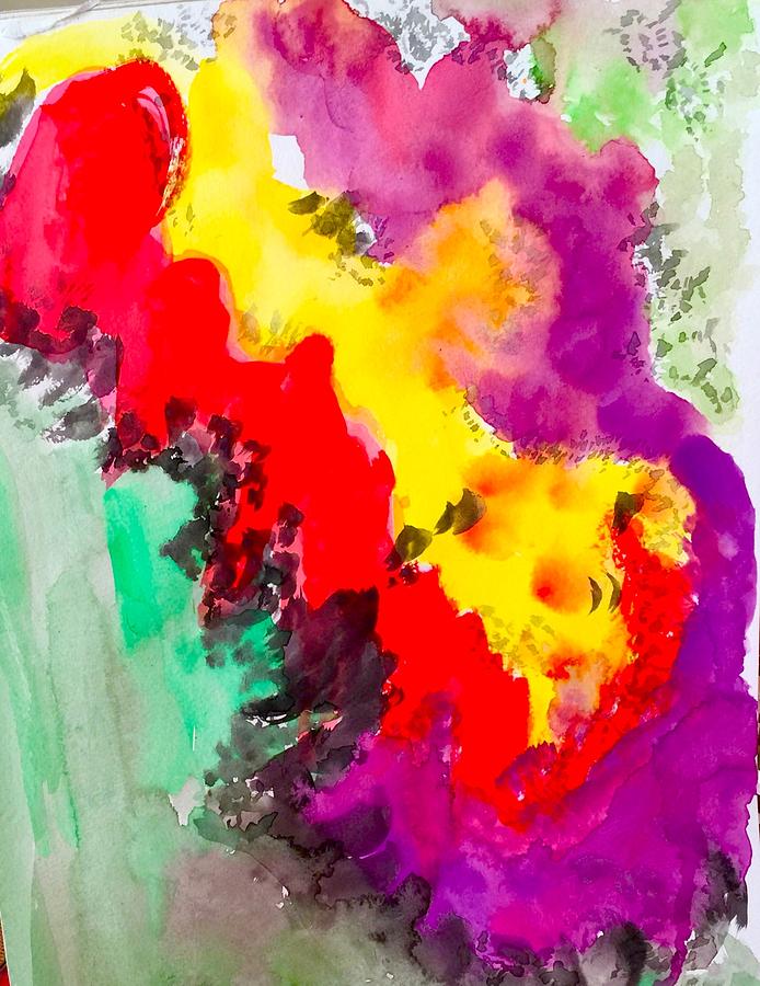 Exuberant Abstract Painting by Kenlynn Schroeder
