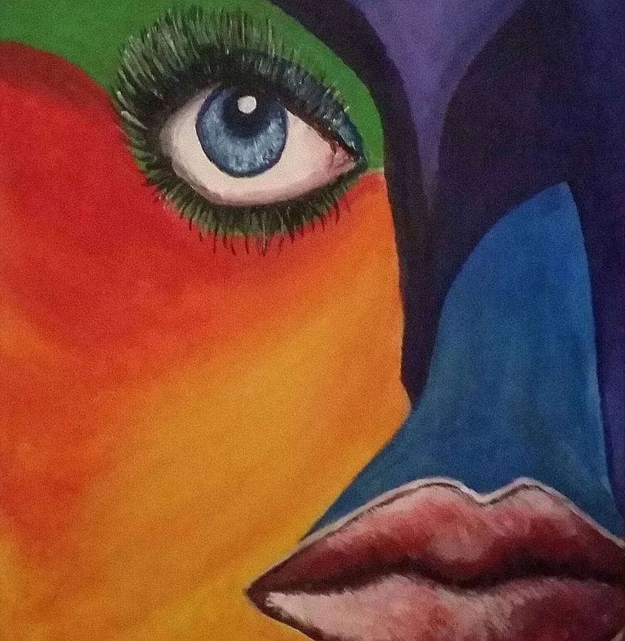 Eye and Mounth Painting by Samer Hamadeh - Fine Art America