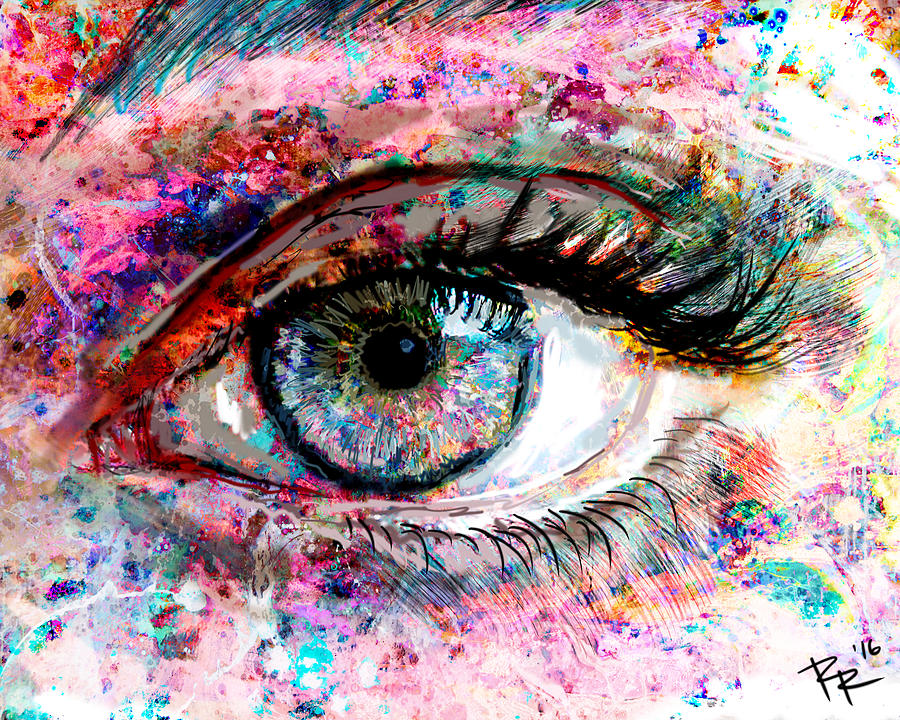 Eye Art 2 Painting by Pat Spark - Pixels