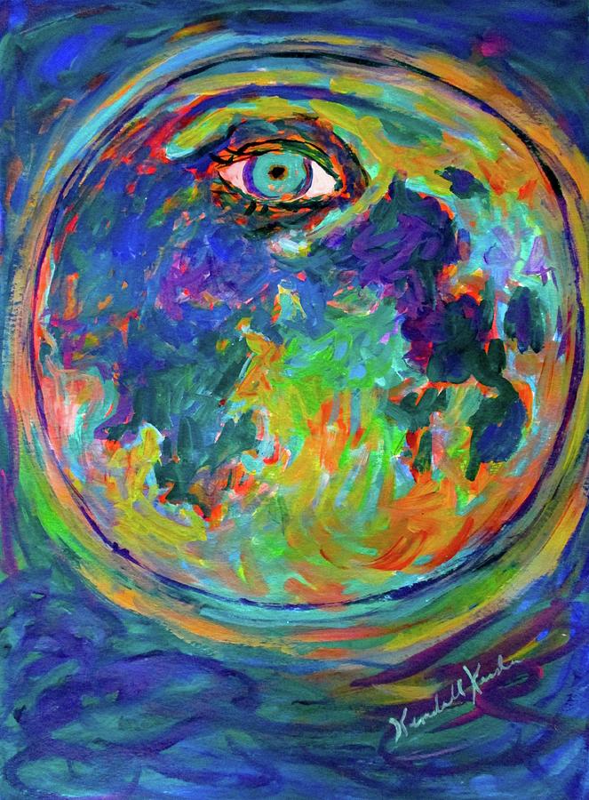 Eye Crater Stage One Painting by Kendall Kessler
