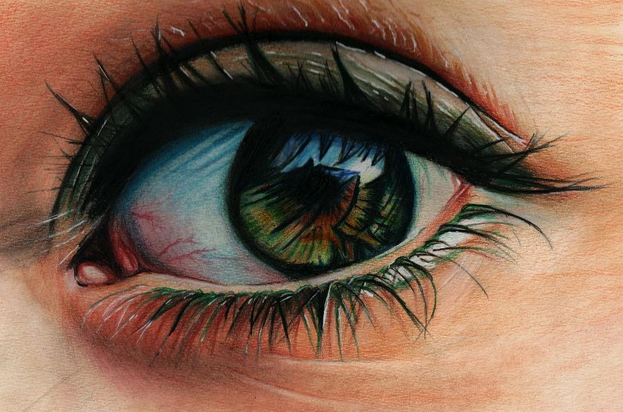 Eye I Drawing By Brian Scott 7704