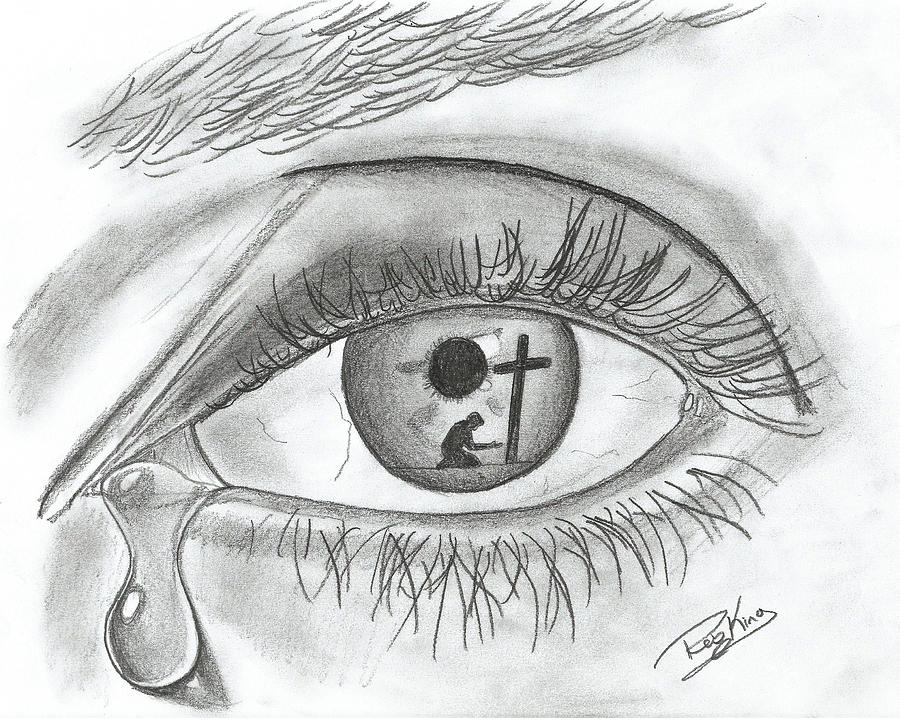 Eye Drawing - Eye of a Sinner by Rob King