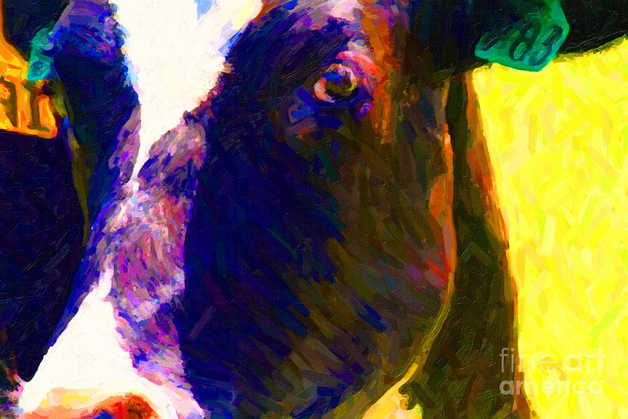 Eye of Cow 783 . Photoart Photograph by Wingsdomain Art and Photography