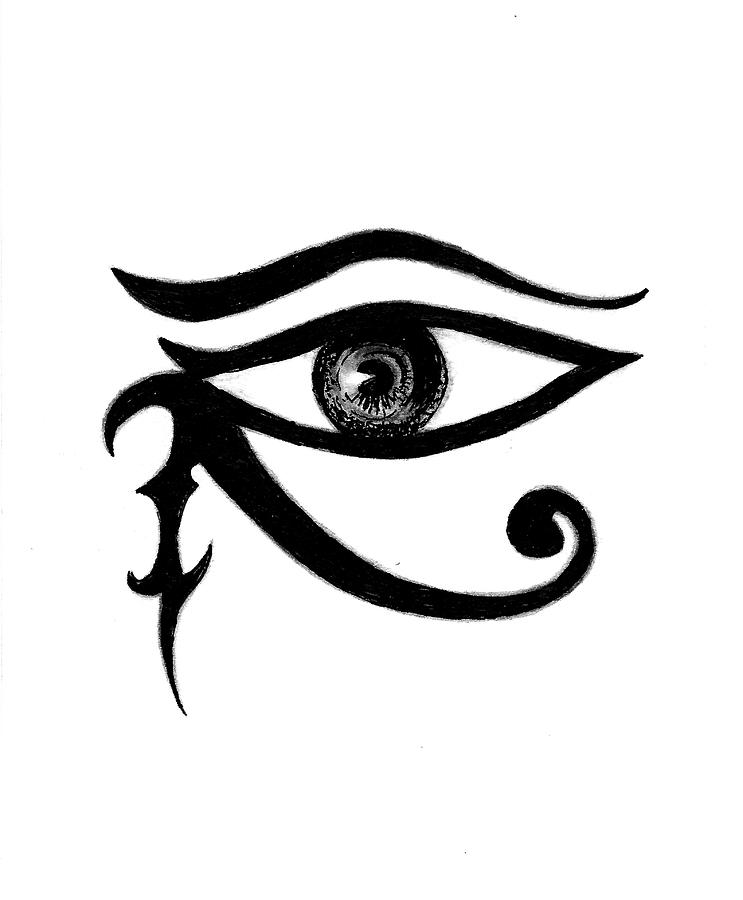 Eye Of Horus Drawing By Michael Vigliotti