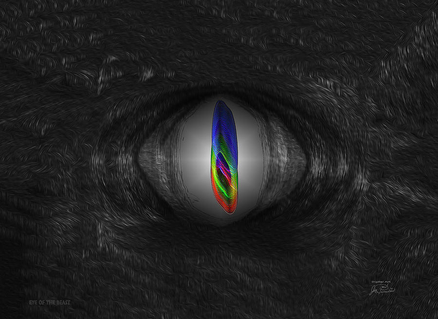 Beast Digital Art - Eye of The Beast by Joe Paradis