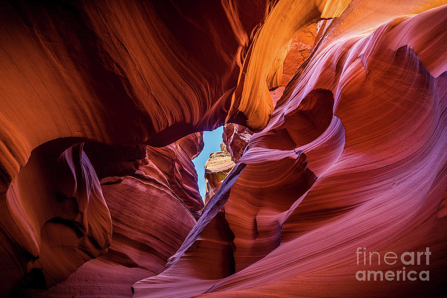 Antelope Canyon Photograph - Eye of the Canyon - The amazing Antelope Slot canyons in Arizona, USA. by Jamie Pham