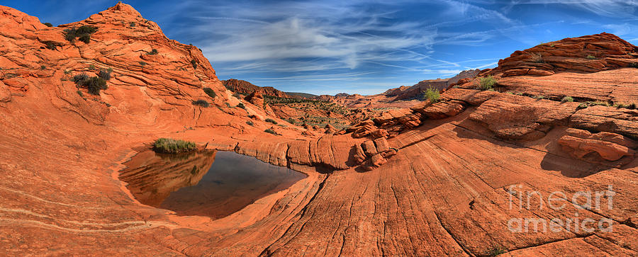 Eye Of The Desert Panorama Photograph by Adam Jewell