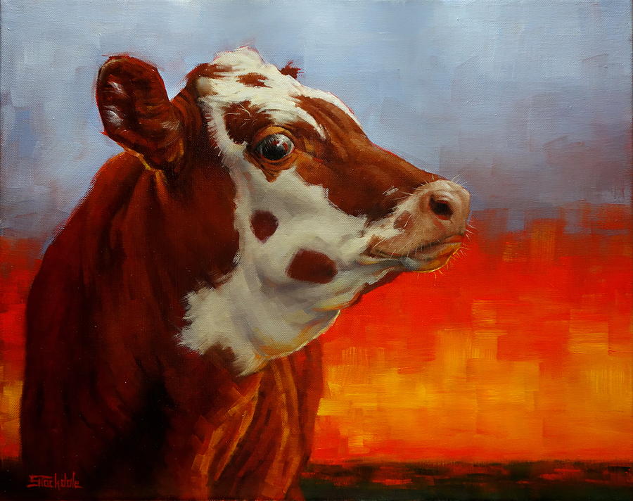 Animal Painting - Eye Of The Firestorm by Margaret Stockdale