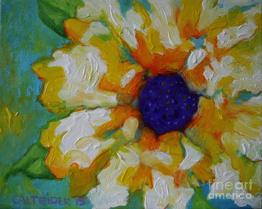 Eye of the Flower Painting by Alison Caltrider