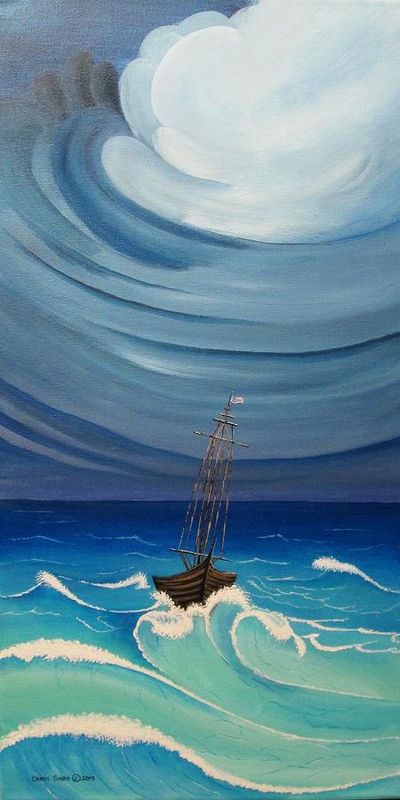 Eye of the Hurricane Painting by Carol Sabo