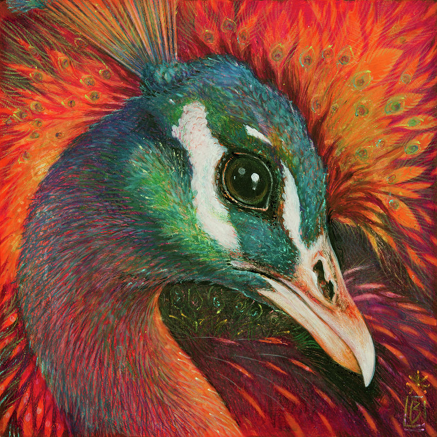 Eye of the Peacock Painting by Lynn Bywaters - Pixels