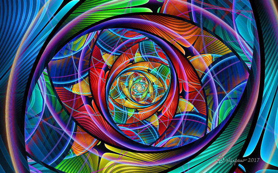 Eye of the Rainbow Digital Art by Peggi Wolfe