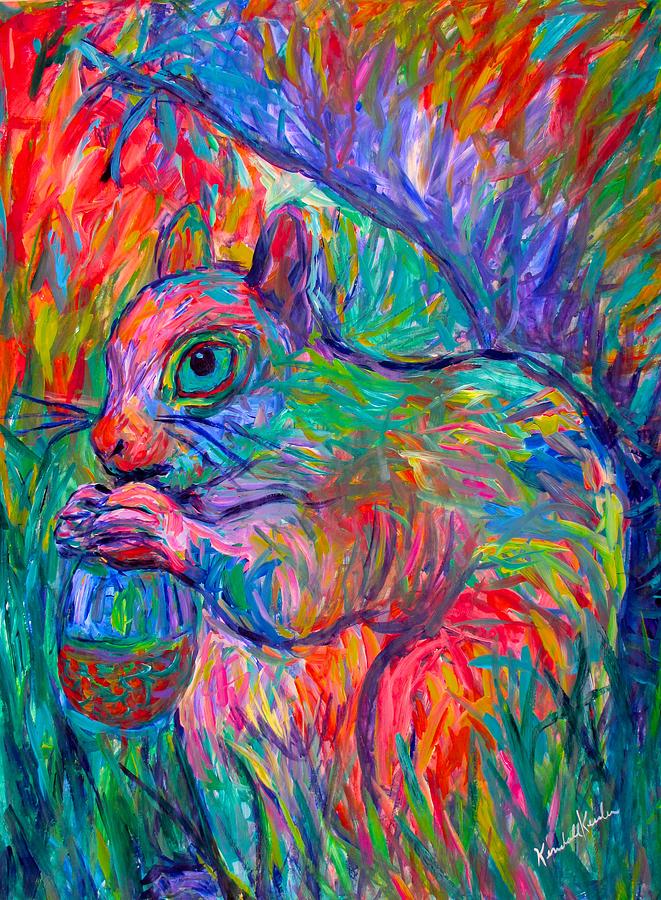 Eye of The Squirrel Painting by Kendall Kessler