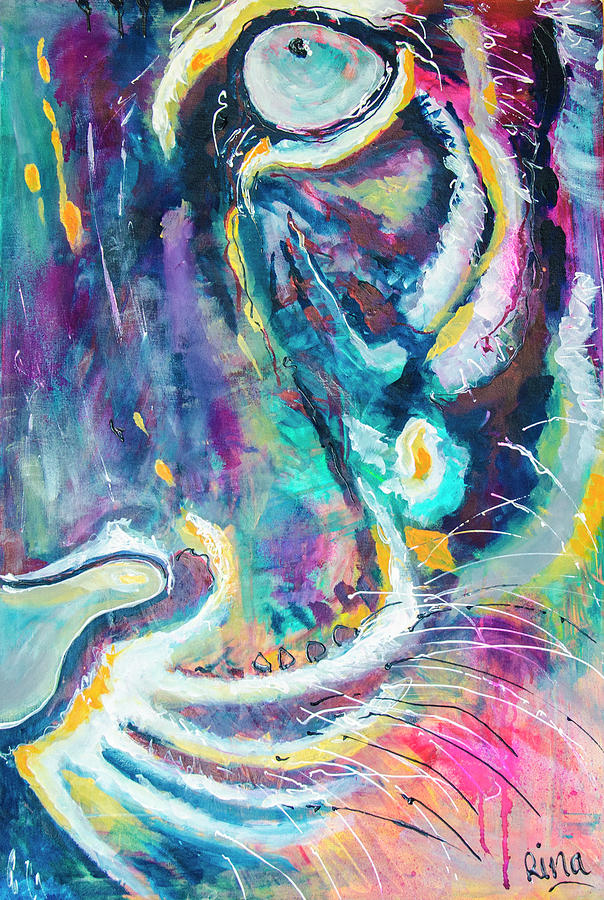 Eye of The Tiger Painting by Rina Bhabra