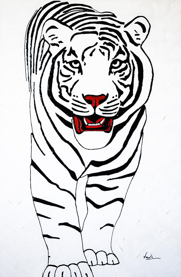 Eye of the tiger Painting by Sonali Kukreja