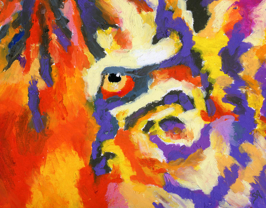 Eye of the Tiger Painting by Stephen Anderson