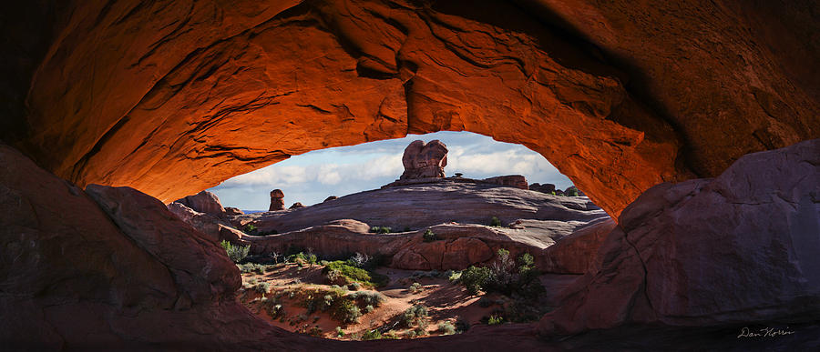 Eye Of The Whale Arch in Arches National Park Photograph by Dan Norris