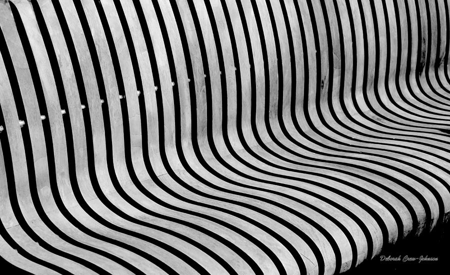 Bench Photograph - Eye Ride - Illusion  by Deborah  Crew-Johnson