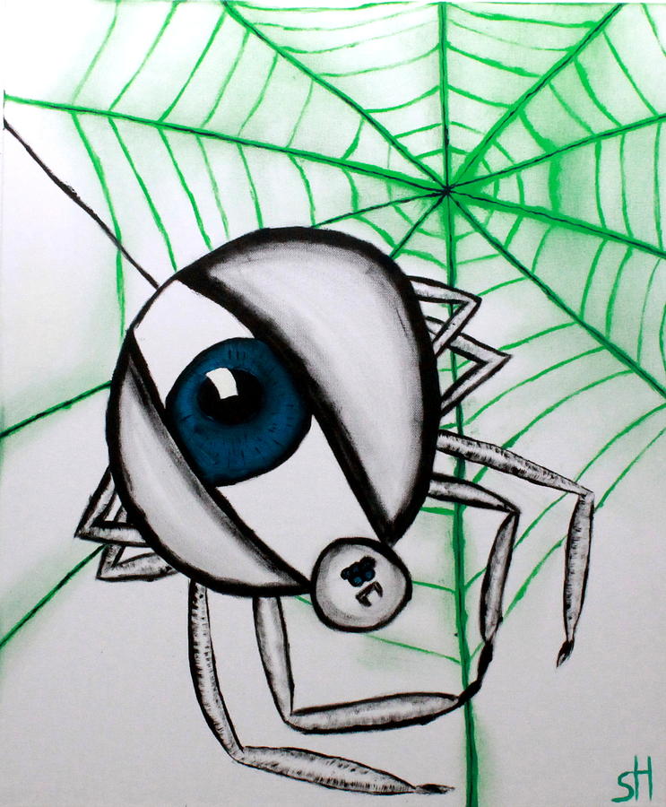 Eyespider Painting by Oneroses Pixels