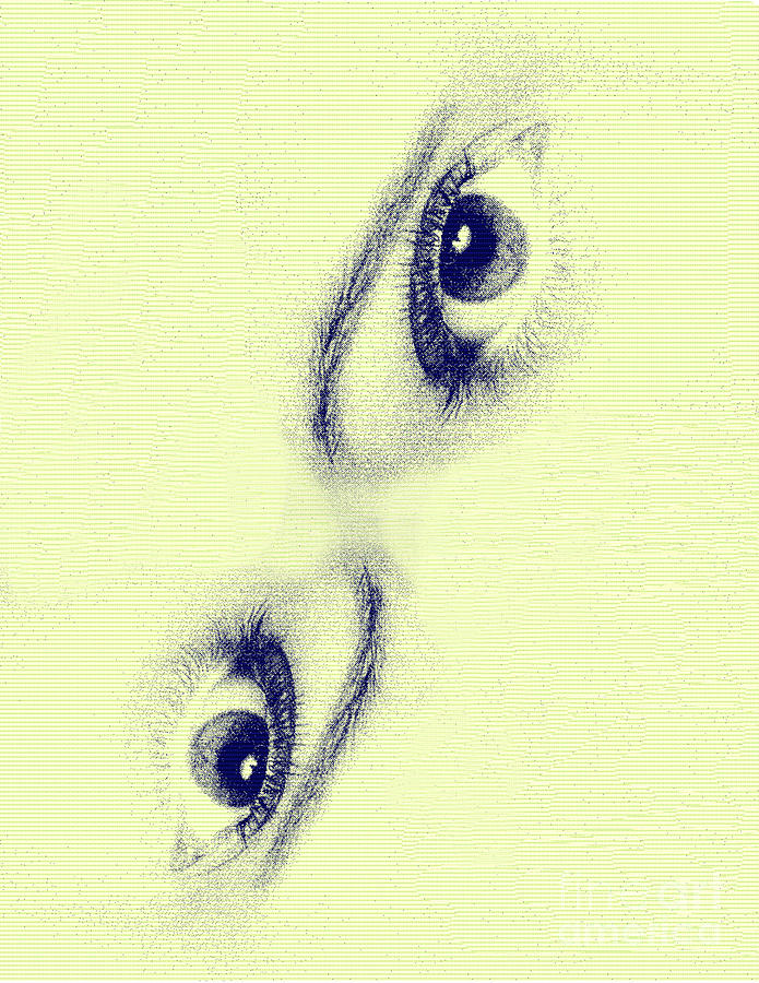 Eye to Eye Drawing by Viktor Savchenko
