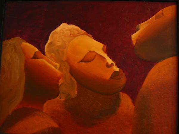 Statue Painting - Eye to the sky by Heather Kent Statue Painting - Eye to the sky by Heather Kent