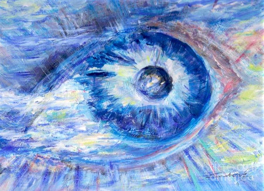 Eye To The World Painting by Mary Sedici