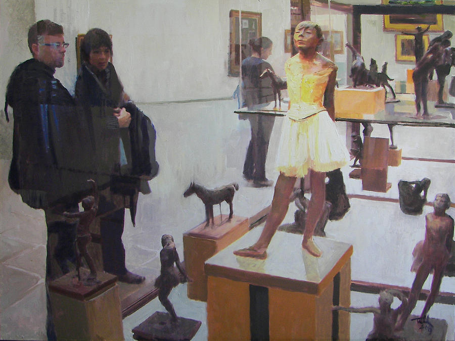 Eyeing Degas Painting by Thomas Tribby