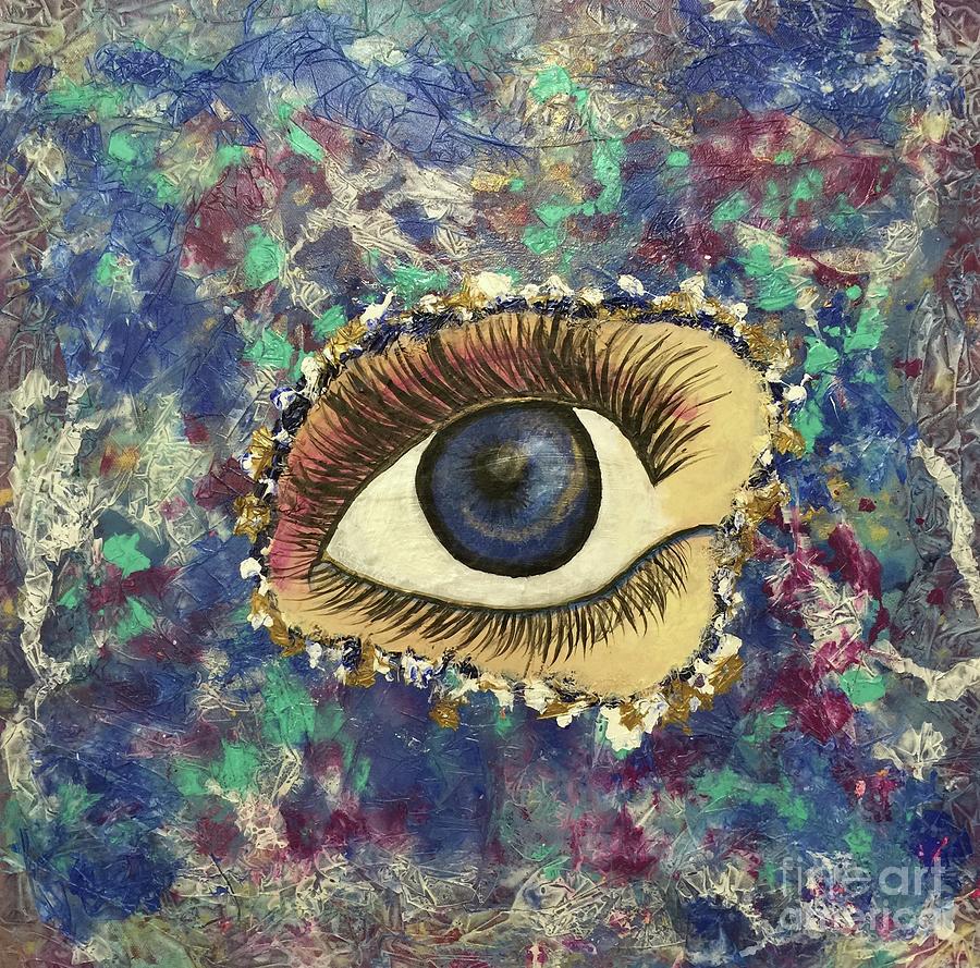 EyeM Masked Painting by Buffy Heslin