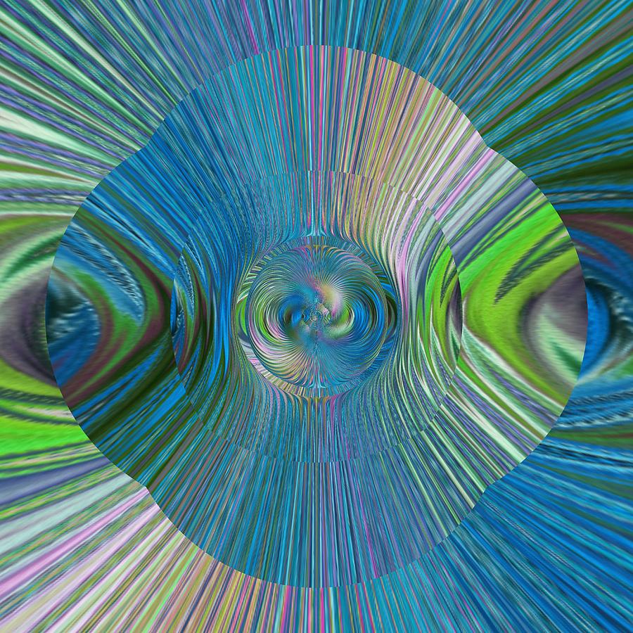 Eyes From Space Digital Art by Halina Nechyporuk