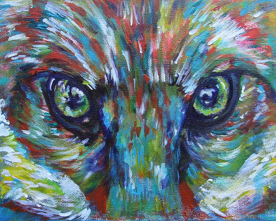 Fox Eyes have it Painting by Karin McCombe Jones